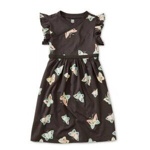 Tea Collection Girls Butterfly Wrap Neck Dress 8